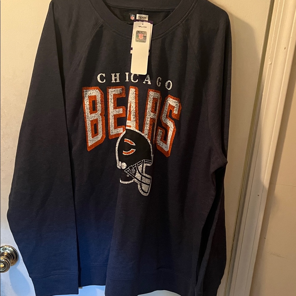 NFL Chicago Bears Navy Crewneck Sweater